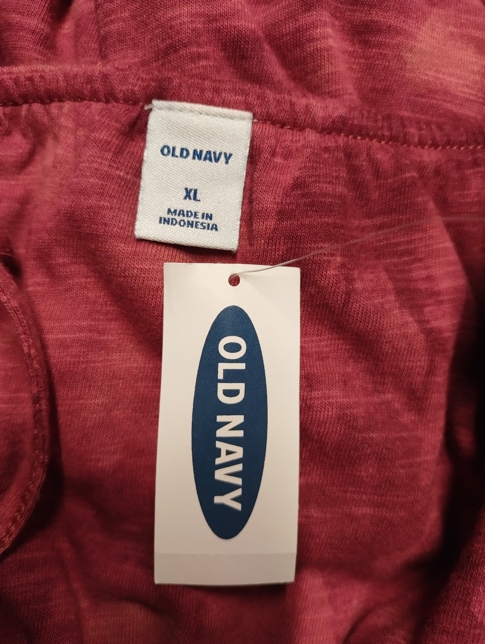 Old Navy XL Tie Dye Red Midi Sundress 100% Cotton Spaghetti Strap Dress Slit NWT - Picture 6 of 7